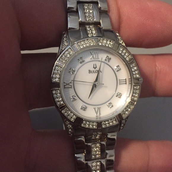 Bulova Accessories - Gorgeous Bulova Watch Mother of Pearl / Swarovski
